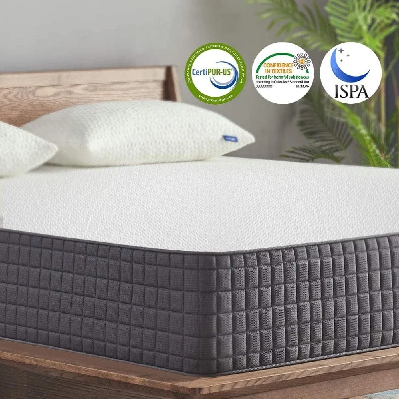 10"Medium Gel Memory Foam Mattress for Back Pain Relief/Motion Isolation