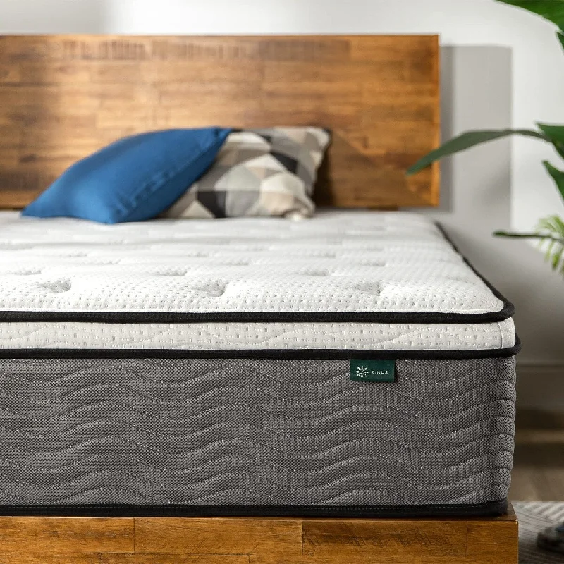 12" Support Plus Pocket Spring Hybrid Mattress, Firm Feel, Heavier Coils for Support, Pocket Innersprings for Motion Isolation