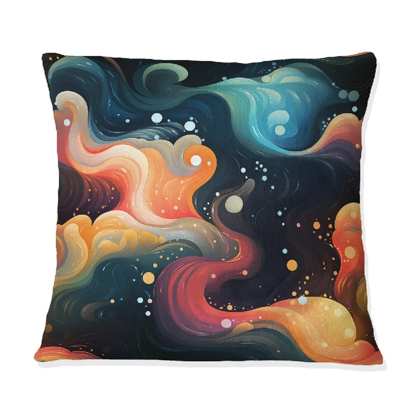 Designart "Celestial Dreams Galaxy Pattern XI" Geometric Printed Throw Pillow