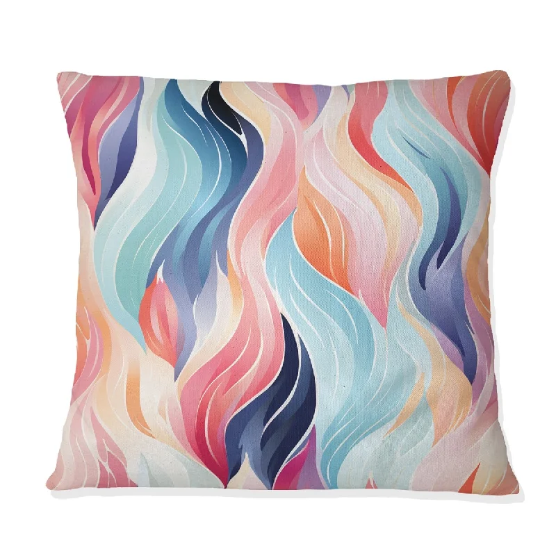 Designart "Colorful Moroccan Ikat Whirlwind Delight" Abstract Printed Throw Pillow