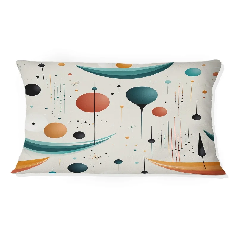 Designart "Cosmic Simplicity V" Geometric Printed Throw Pillow