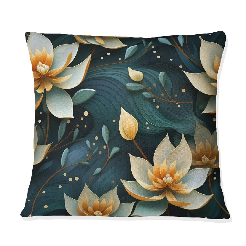 Designart "Inner Balance Pursuit Mediation II" Botanical Printed Throw Pillow