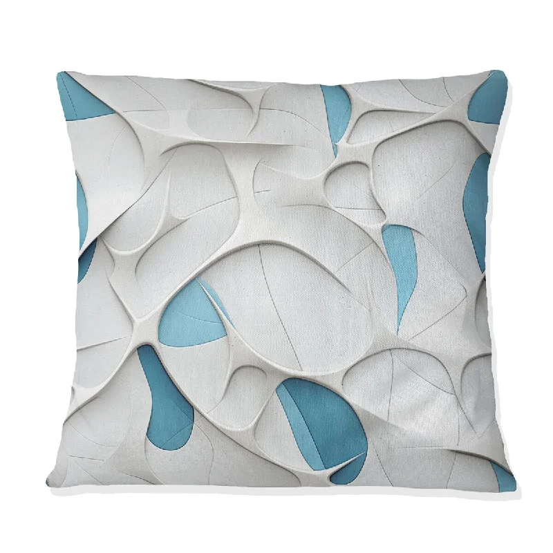 Designart "Serene Structures I" Geometric Printed Throw Pillow