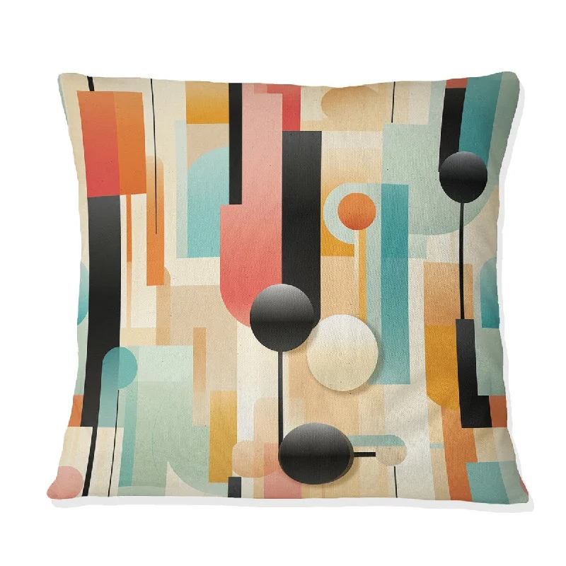 Designart "Urban Abstraction VI" Geometric Printed Throw Pillow