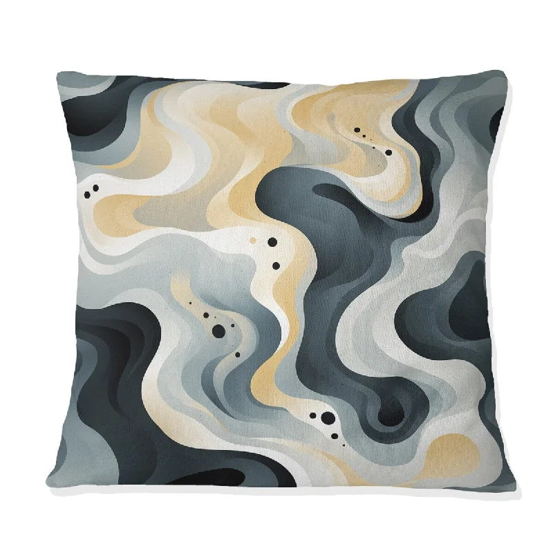 Designart "Whispering Abstraction II" Abstract Printed Throw Pillow