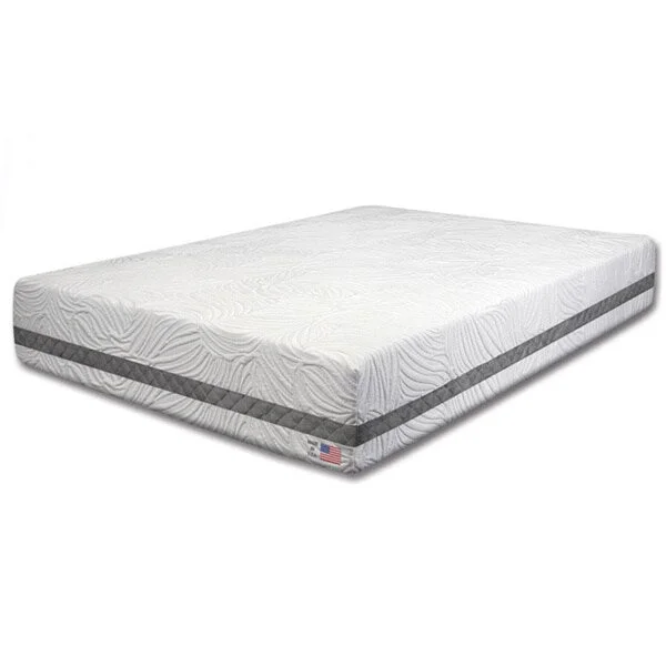 Furniture of America Nivo Modern White 11-inch Queen Foam Mattress