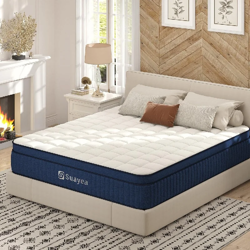 King Mattress,Ultimate Motion Isolation with Gel Memory Foam and Pocket Spring, Edge Support, Medium Firm