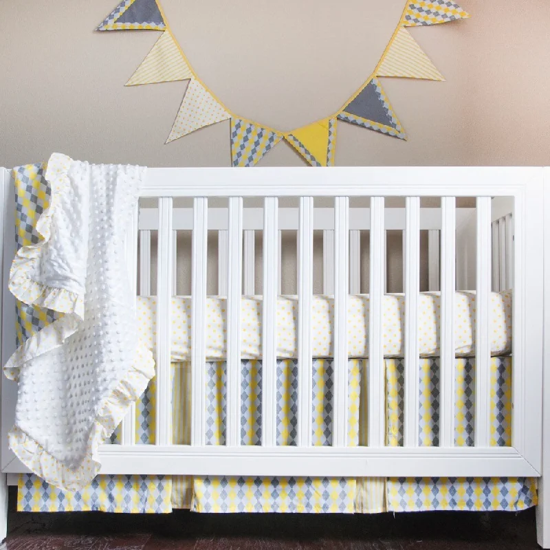 Pam Grace Creations Simply Argyle 4-Piece Crib Bedding Set