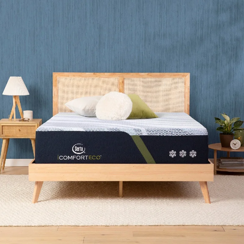 Serta iComfortECO F40HD 15.25" Memory Foam Plush Mattress Set