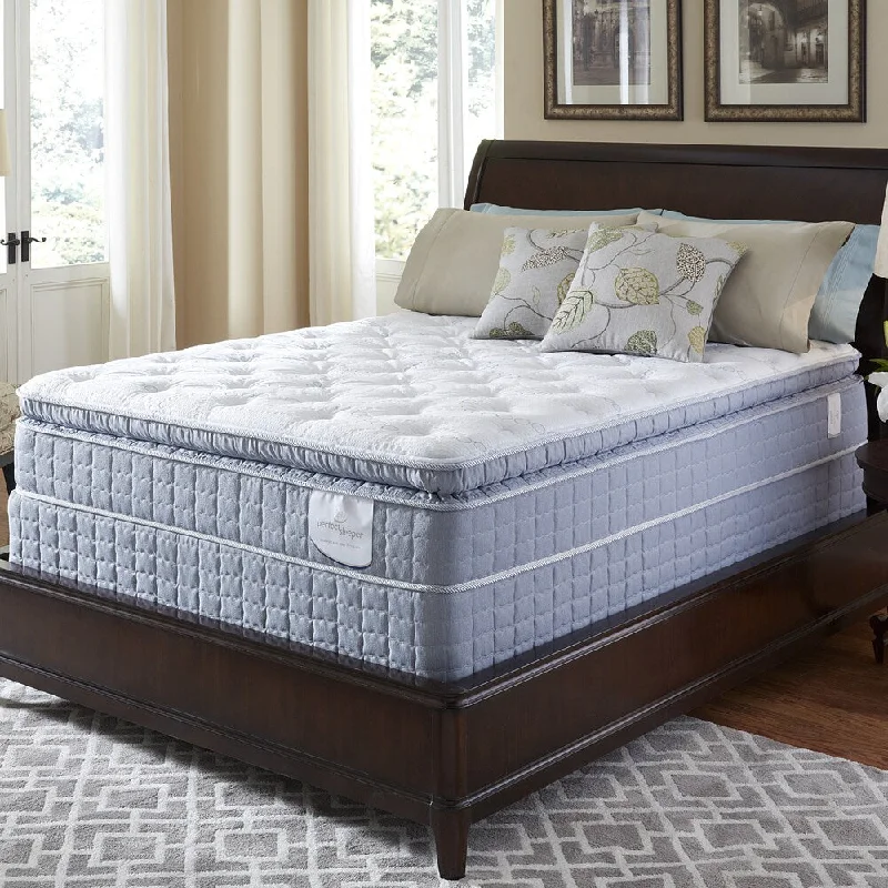 Serta Perfect Sleeper Luminous Super Pillow Top Queen-Size Mattress Set