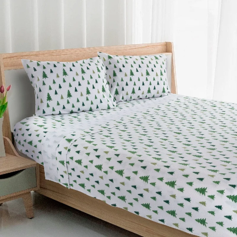 Avanti Pine Forest Flannel Full Sheet Set