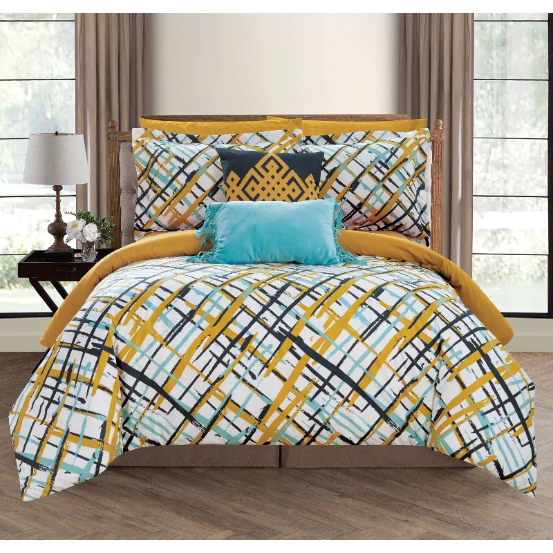 Chic Home Miro 9 Piece Reversible Miro Print Comforter Set