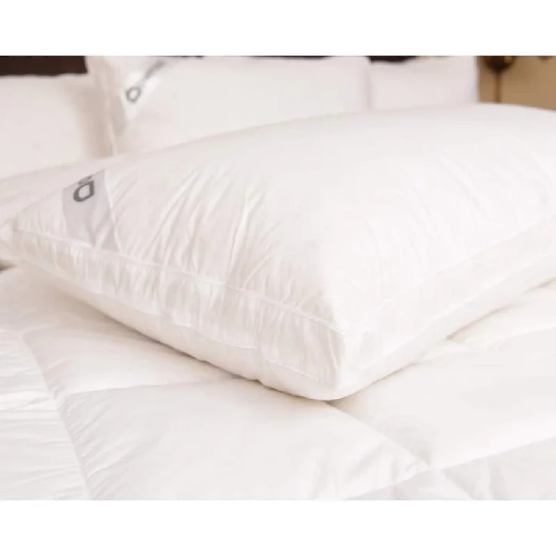 Downia White Goose Down Double Surround 330-thread Count Pillow