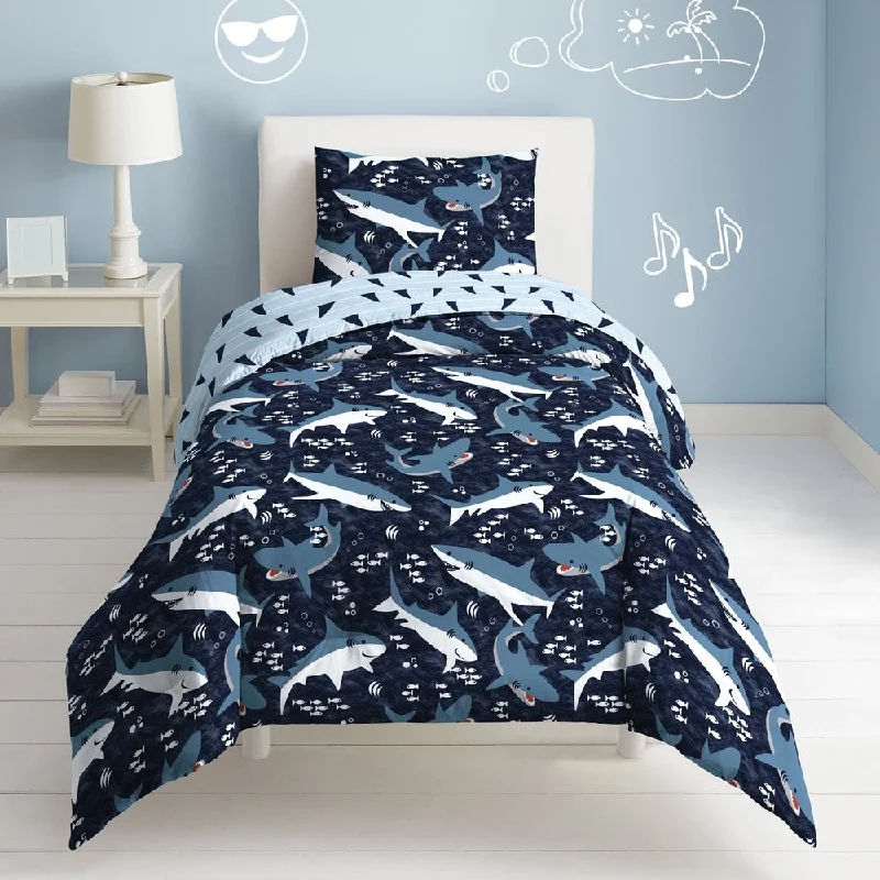 Dream Factory Sharks 3-piece Cotton Comforter Set