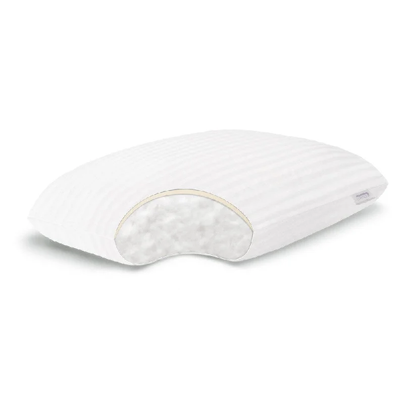 Linenspa Essentials Luxurious 300 Thread Count Cotton Cover Gel Fiber with Memory Foam Layer Pillow