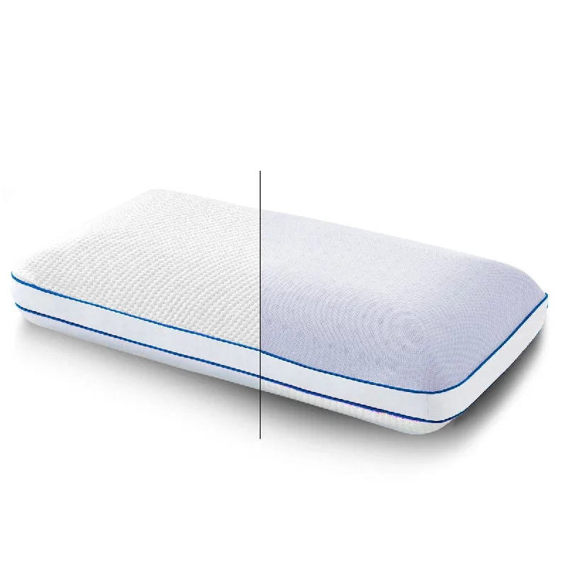 Nestl Tencel-Covered Reversible and Firm Molded Gel Memory Foam Pillow