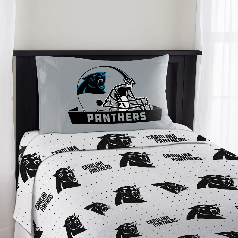 NFL 820 Panthers Twin Sheet Set Monument