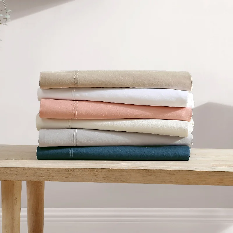 Porch & Den Samuelson 400 Thread Count Cotton Sateen Sheet Set