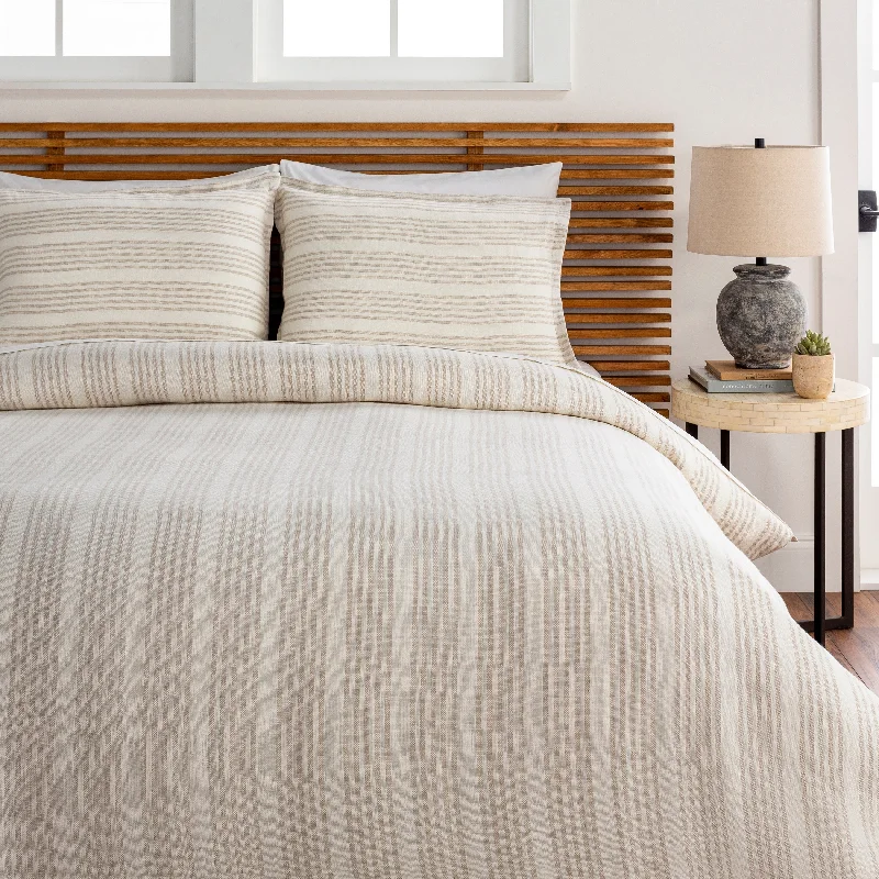 Razana Linen Thin Stripe Duvet Set