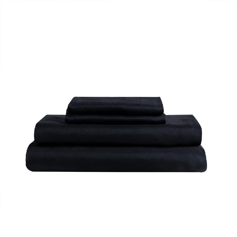 Soft & Cozy Brushed 3Pc 75Gsm Sheet Set Black Beauty Full