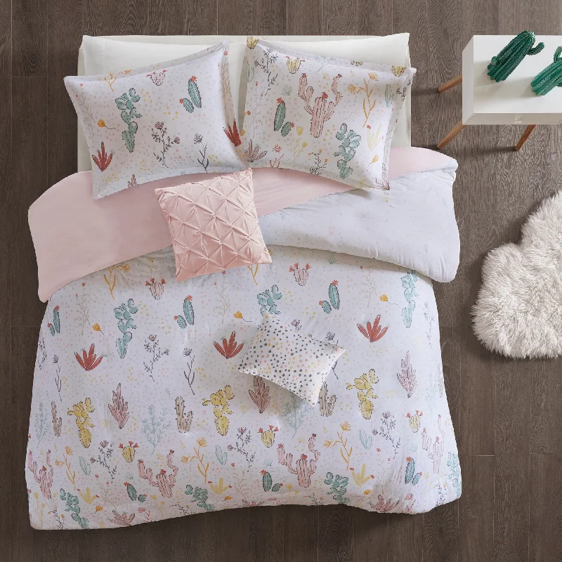 Urban Habitat Kids Cacti Red Cotton Printed Duvet Cover Set