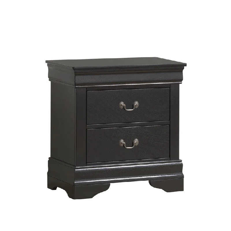 Coaster Company Black 2-Drawer Nightstand