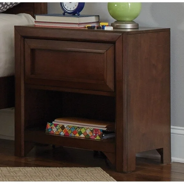 Greenough Transitional Cappuccino Nightstand