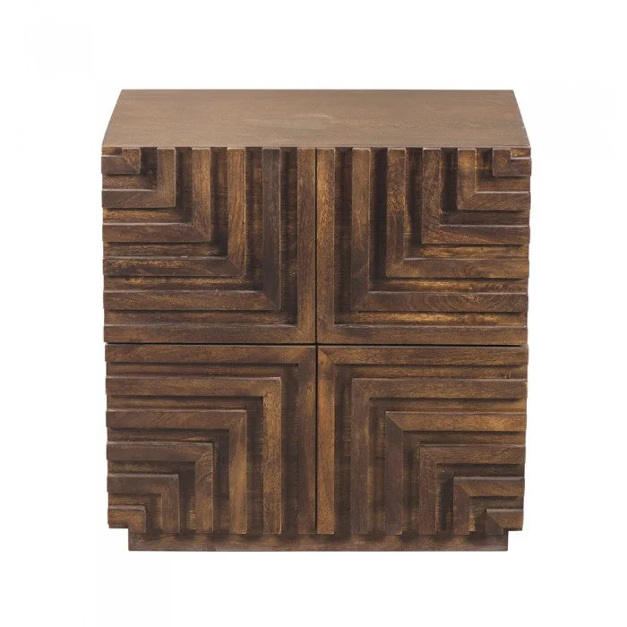 Maze Wood Night Stand