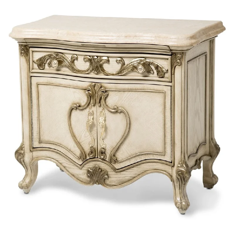 Platine de Royale Champagne Nightstand