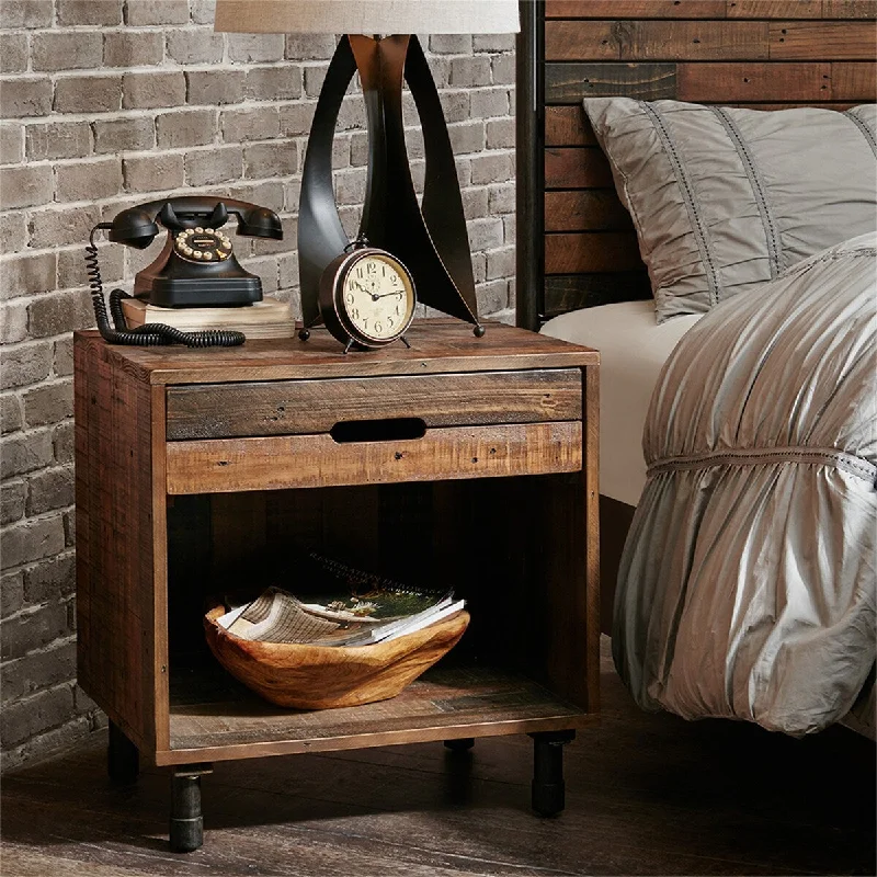 Renu Nightstand with 1 Drawer and Shelf