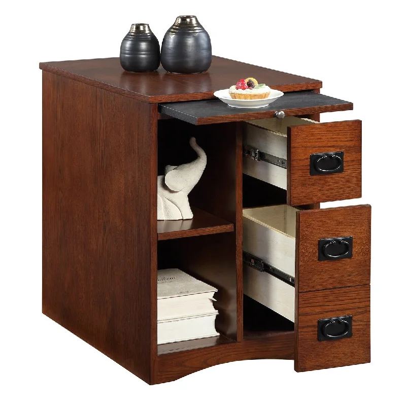 Versatile Design 1pc Nightstand of Drawers Shelfs