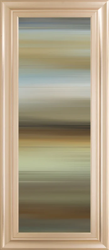 Abstract Horizon II By James Mcmaster - Framed Print Wall Art - Dark Brown