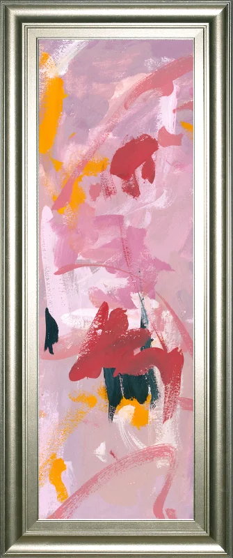 Composition 1a By Melissa Wang - Framed Print Wall Art - Pink