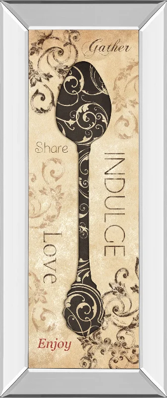 Indulge By Dee Dee - Mirror Framed Print Wall Art - Black