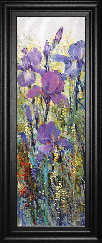 Iris Field I By Tim Otoole - Framed Print Wall Art - Purple