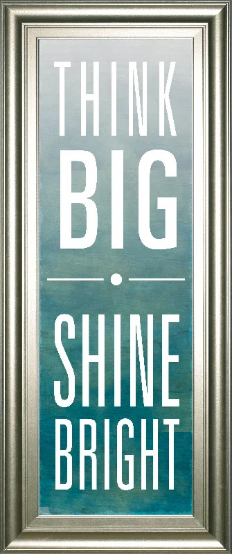 Shine By Sd Studios - Framed Print Wall Art - Blue