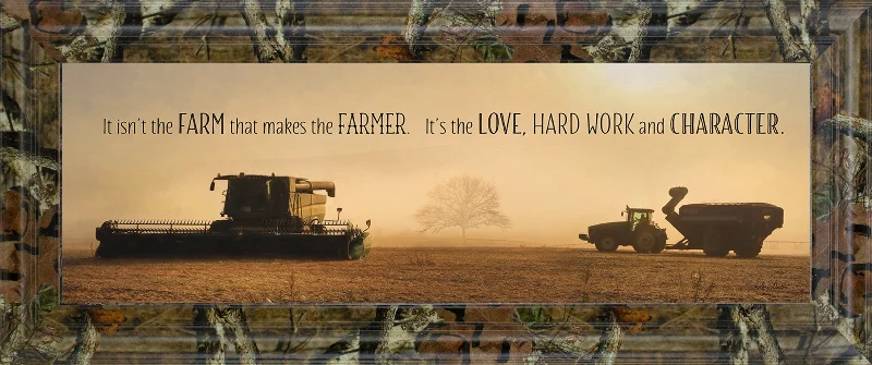 The Farmer By Lori Dieter - Wall Art - Dark Brown