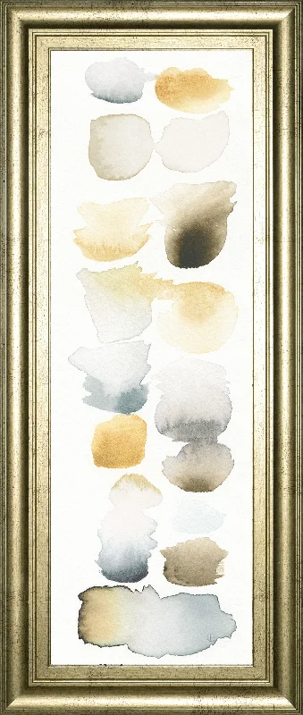 Watercolor Swatch Panel Il By Elyse De Neige - Framed Print Wall Art - White