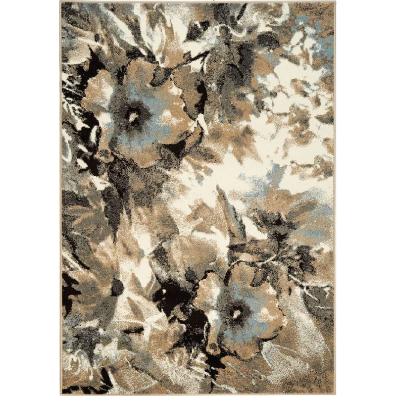 Casa Watercolour Flowers Area Rug - 5'x8'